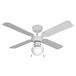 Ventoinha de teto modelo caribe. cor branco. potência: 50 w pás: ø102cm edm