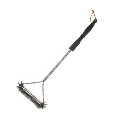 Escova para churrasqueira metalica. con cabo 16,3x54,5cm bbq