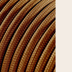 Carretel de cabo cordão tubular h03vv-f 2 x 0,75 mm castanho brilhante, 25 m