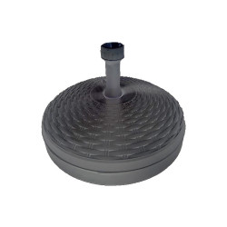 Base para chapéu-de-sol 20 l cor: preto ø46x15cm ipae progarden