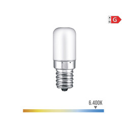 Lâmpada tubular led e14 1,8w 130lm 6400k luz fria ø1,8x4,8cm edm