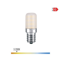 Lâmpada tubular led e14 3w 250lm 3200k luz quente ø1,8x5,2cm edm