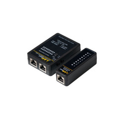 Testador para cabos rj11, rj12, rj45 y bnc