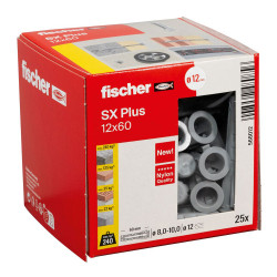 Bucha sx plus 12 x 60 mm, caixa 25 unid