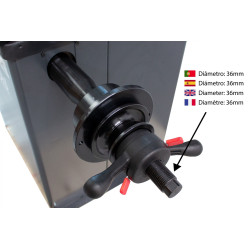MÁQUINA CALIBRAR RODAS SEMI-AUTOMÁTICA 10"-24" KROFTOOLS