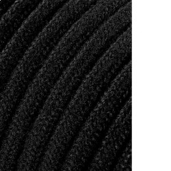 Carretel de cabo cordão tubular h03vv-f 2 x 0,75 mm preto, 5 m