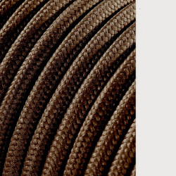 Carretel de cabo cordão tubular h03vv-f 2 x 0,75 mm castanho, 5 m