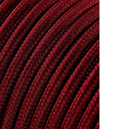 Carretel de cabo cordão tubular h03vv-f 2 x 0,75 mm vinho, 5 m