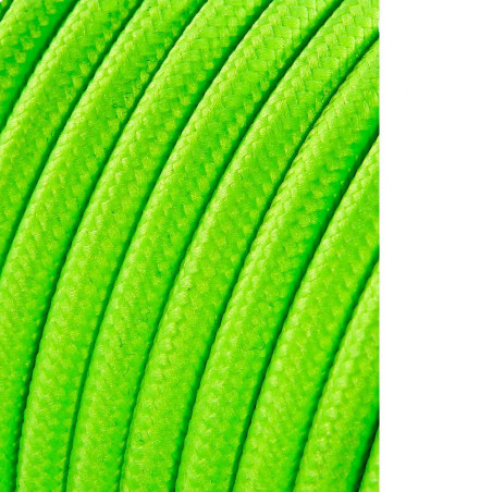Carretel de cabo cordão tubular h03vv-f 2 x 0,75 mm amarelo fluorescente, 5 m