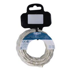 Carretel de cabo têxtil trançado h03vv-f 2 x 0,75 mm bege, 5 m