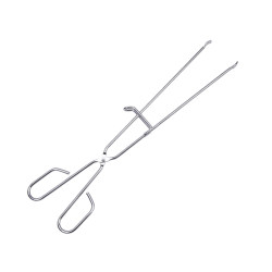 Pinças de aço inoxidavel para churrasqueira. com parada 45cm