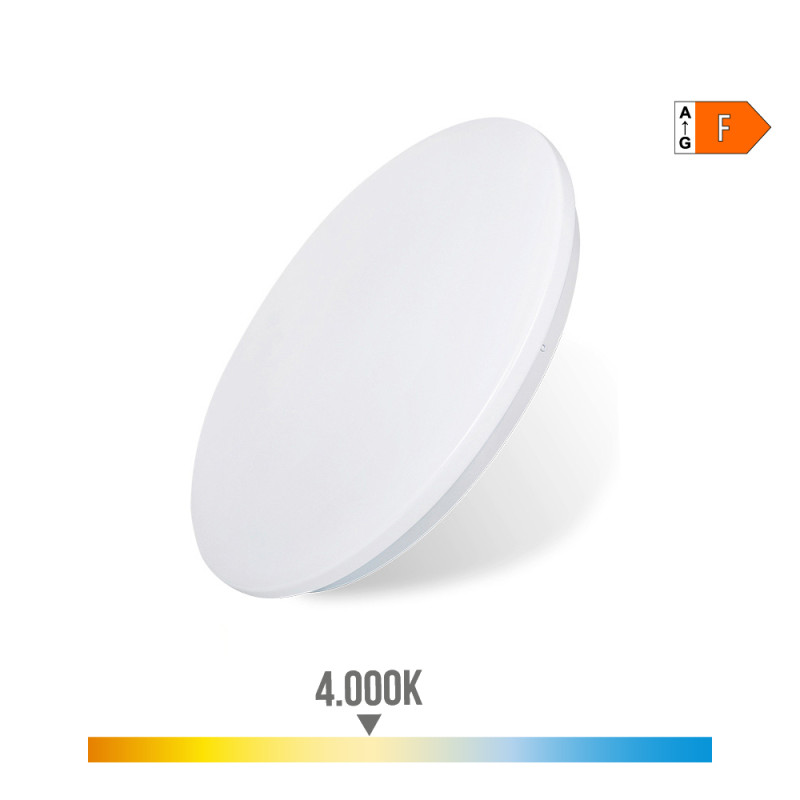 Luz de parede led de superfície circular 18 w 4000 k 1820 lm ø32,5 x 6,2 cm