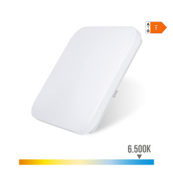 Luminaria de parede led quadrada extraplana 24 w 6500 k 2490 lm 36,7 x 36,7 x 6,2 cm