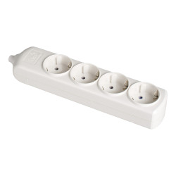 Tomada de superfície bipolar 4 com tomadas t/tl 10/16a 250v cor branco