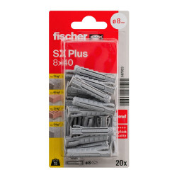 Bucha sx plus ø8 x 40 mm, blister 20 unid