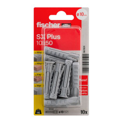 Bucha sx plus ø10 x 50 mm, blister 10 unid