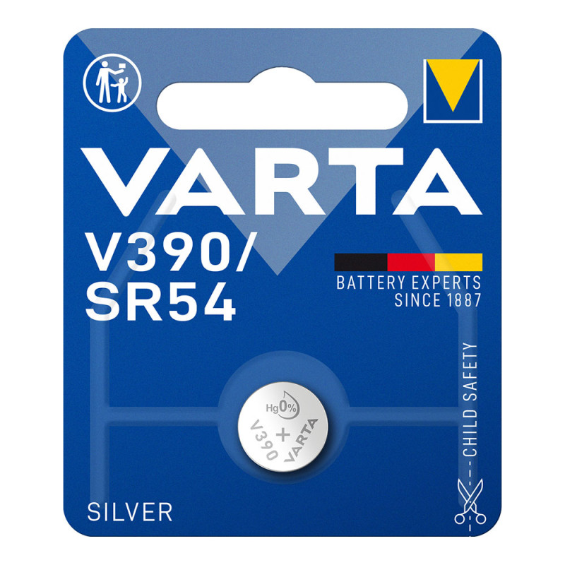 Micro pilha botão varta silver sr54 - v390 1,55v (blíster 1 unid.) ø11,6x3,05mm