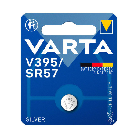 Micro pilha de botão varta silver sr57 - v395 1,55v (blíster 1 unid.) ø9,5x2,73mm