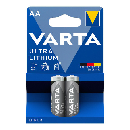 Pilha varta ultra lithium aa - lr06 (blíster 2 unid.) ø14,5x50,5mm