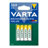 Pilha varta recarregável accu aaa - hr03 800ma (blíster 4 unid.) ø10,5x44,5mm