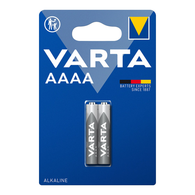 Pilhas varta aaaa - lr61 (blíster 2 unid.) ø7,9x41,9mm