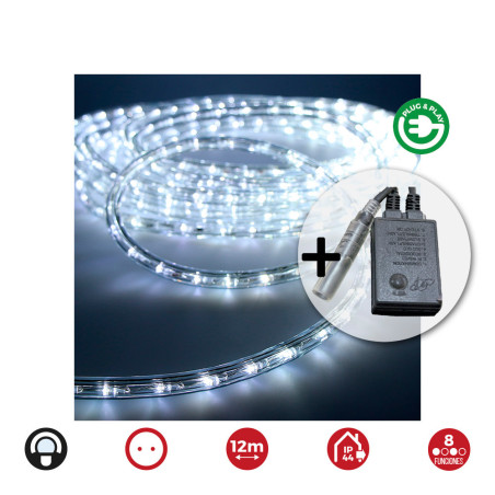 Kit flexiled multifunções branco frio ip44 12m