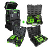 CARRINHO MODULAR + REBARBADORA ÂNGULAR + BERBEQUIM MARTELO + CHAVE DE IMPACTO 1/2"