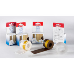 Adesivo para debaixo da porta em pvc expandido 38 mm x 100 cm castanho