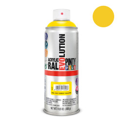 Tinta acrílica spray evolution 520 cc ral 1021 amarelo ensolarado 300 g