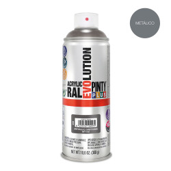 Tinta acrílica spray evolution metalizada 520 cc cinzento mt156