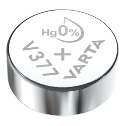 Micro pilha de botão varta silver sr66 - v377 1,55v (blíster 1 unid.) ø6,8x2,5mm