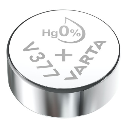 Micro pilha de botão varta silver sr66 - v377 1,55v (blíster 1 unid.) ø6,8x2,5mm
