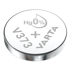 Micro pilha de botão varta silver sr68 - v373 1,55v (blíster 1 unid.) ø9,5x1,65mm