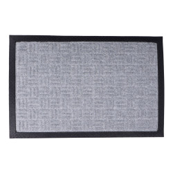 Tapete 60x40x1,5cm liso cinzento escuro