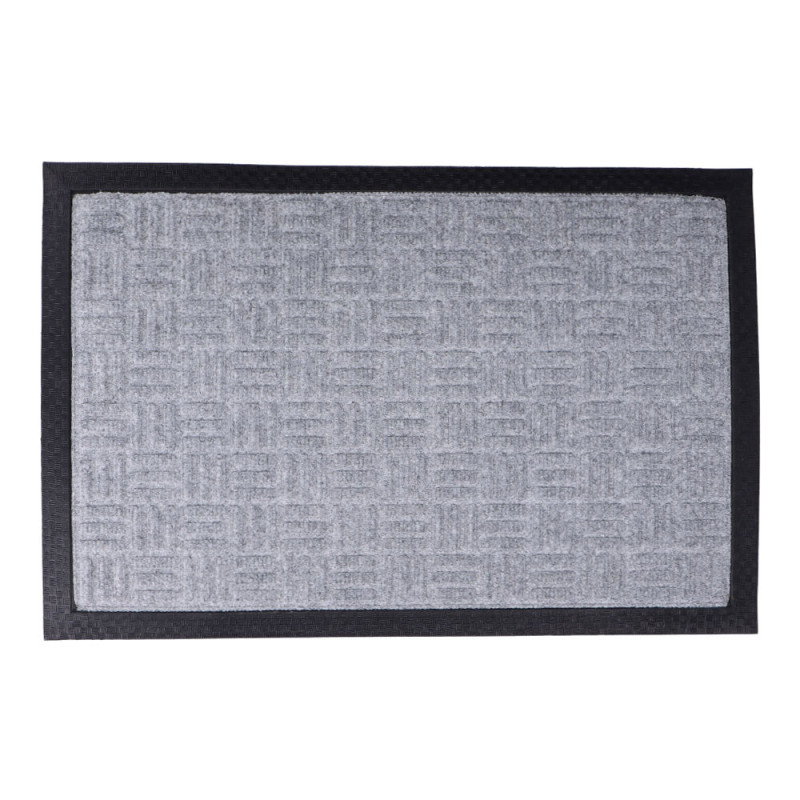 Tapete 60x40x1,5cm liso cinzento escuro