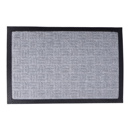 Tapete 60x40x1,5cm liso cinzento escuro