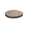Base decorativa tronco de madeira ø30x3cm