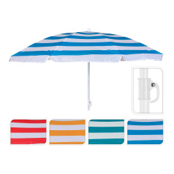Chapéu-de-sol de praia ø142x160cm modelo mediterrâneo. cores sortidas cores / modelos diversos