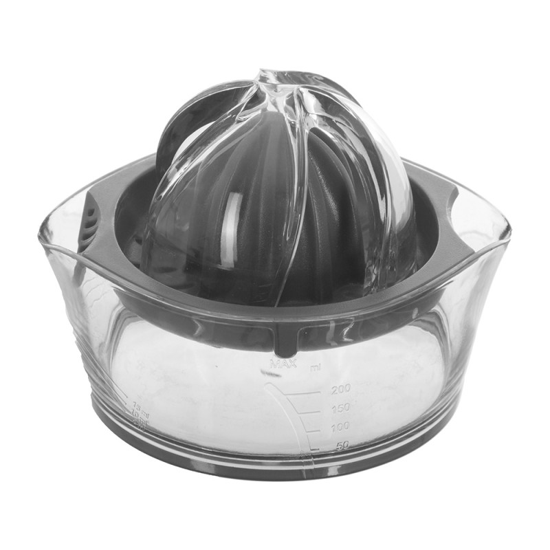Espremedor 2 em 1 200ml cinza