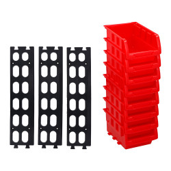 Mini gavetas empilháveis, set de 8 unidades, 12 x 10 cm