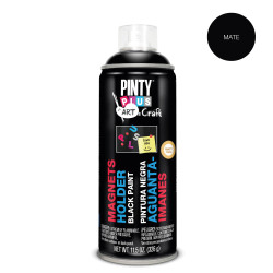 Pintura em spray art & craft 520cc pintura magnetica preta pi104