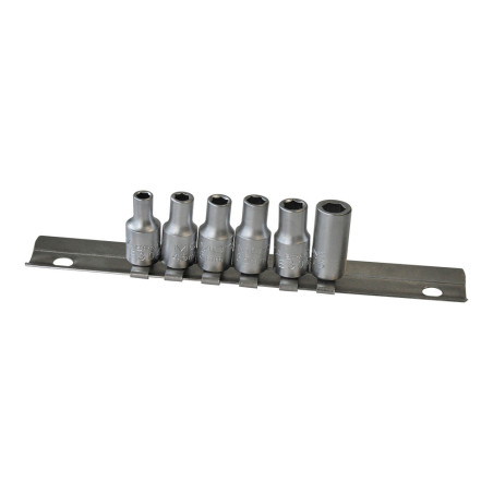 Chave de caixa 1/4", jogo 6 peças