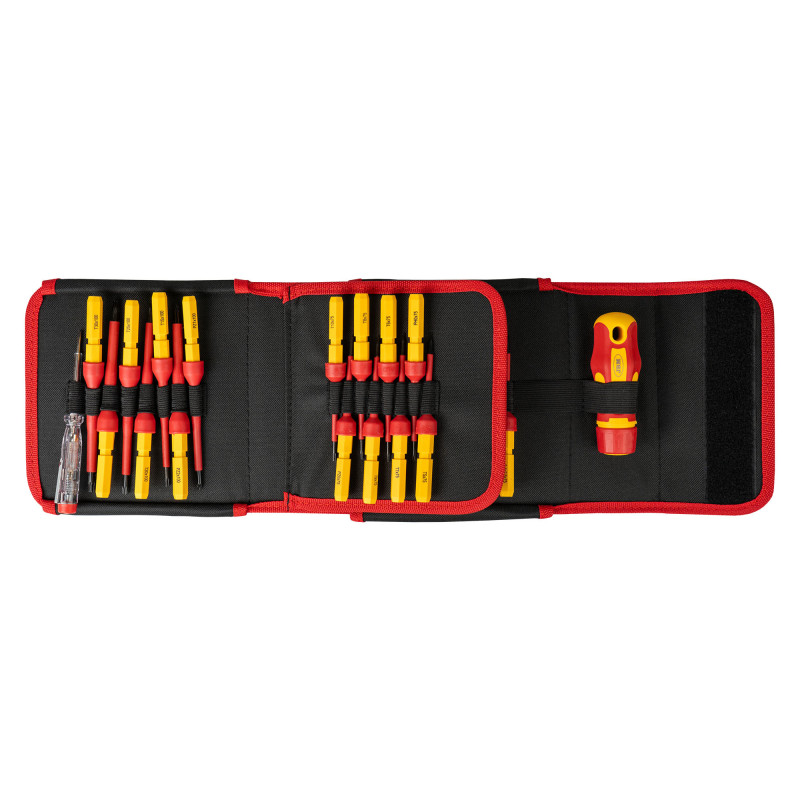 CONJUNTO DE CHAVES DE FENDAS INTERCAMBIÁVEIS 25PCS ISOLADAS JBM