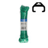 Corda plástica verde revestida pvc, estendal 15 m