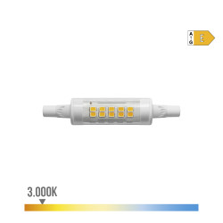 Lâmpada lineal led 78mm r7s 5.5w 720lm 3000k luz quente ø1.6x7.8cm edm