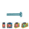 Caixa 250 unid. parafuso métrica cabeça de queijo philips din/ref 7985 ø5x15mm zincado celo