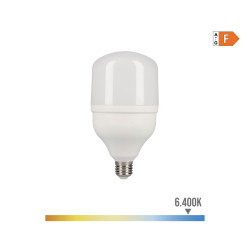 Lâmpada led industrial e27 20w 2045lm 6400k luz fria ø8x16,5cm edm