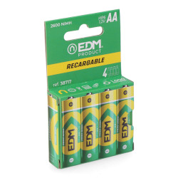 Bateria recarregável eco-série aa - hr6 2600 ma, ø14,5 x 50,5 mm, 4 unidades