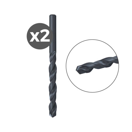 Broca para metal hss-r din 338, 2 unid, ø1,50 x 18/40 mm