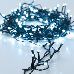 Grinalda fixa, 240 leds de luz fria, exterior, 18 m